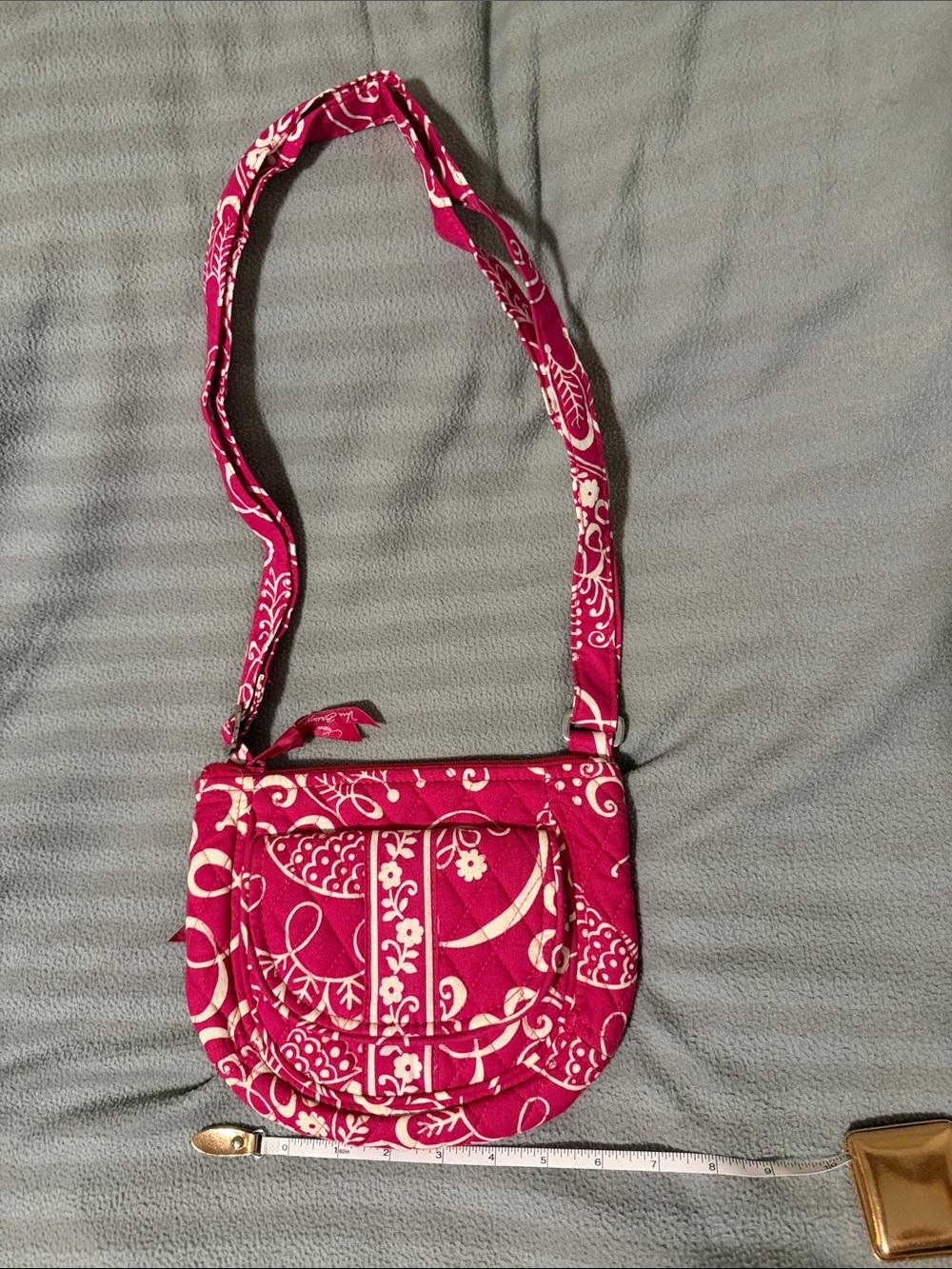 Vera Bradley Women’s Pink Floral Crossbody Bag